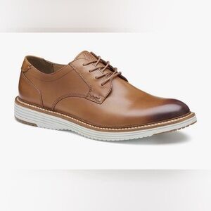 Brand New Johnston & Murphy Men's Hodges Leather Plain Toe Lace-up Shoe